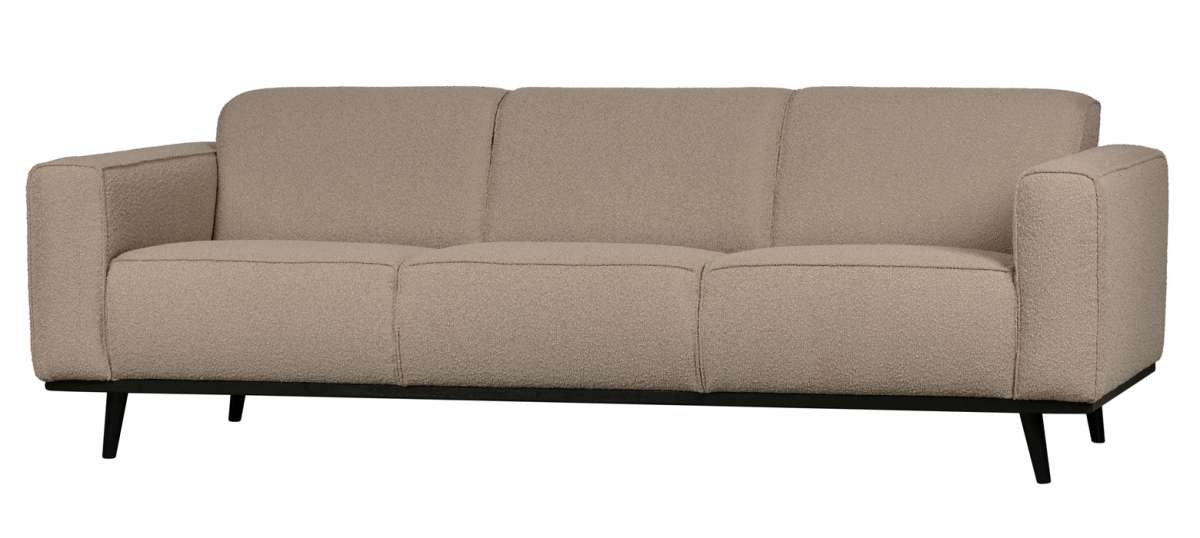 Sitzer Sofa Statement Boucl Beige Couch Garnitur Couchgarnitur