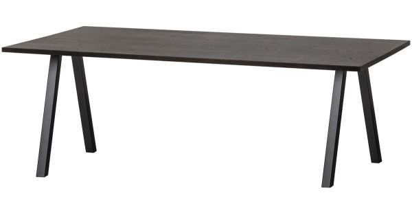 woood Esstisch TABLO 200 x 90 cm Eiche schwarz