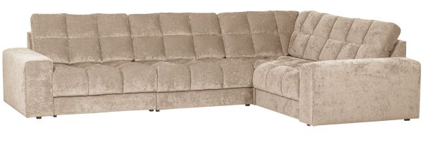 woood Ecksofa SECOND DATE vintage nougat Chaiselongue rechts