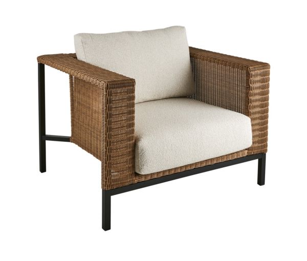 Lounge Gartensessel SHELL 2,5-Sitzer Rattan natur