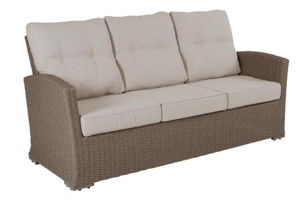 3 Sitzer Gartenbank Sofa Ashfield beige Polyrattan