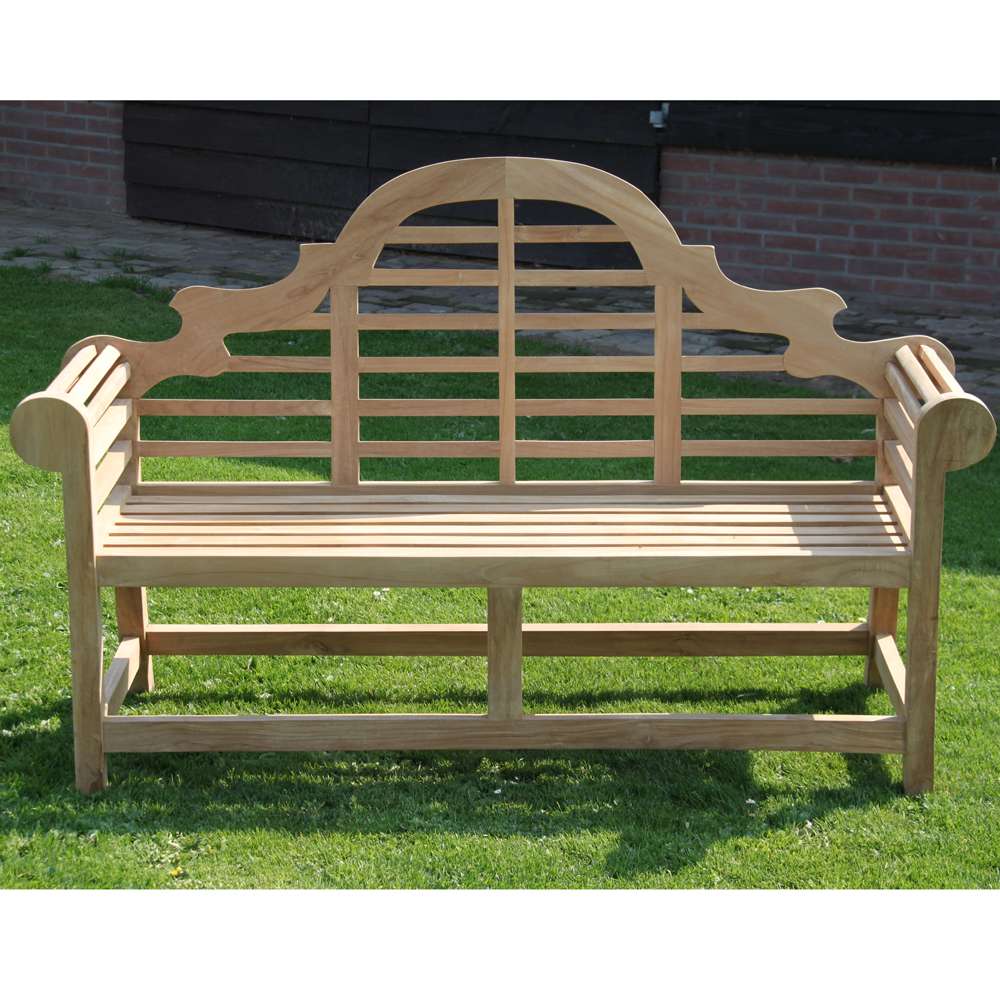 Teak Gartenbank 180 cm MARLBORO Sitzbank Bank Gartenmöbel