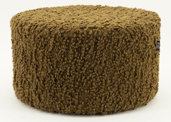 Pouf Vista Ø 60 cm Hocker Sitzhocker mustard