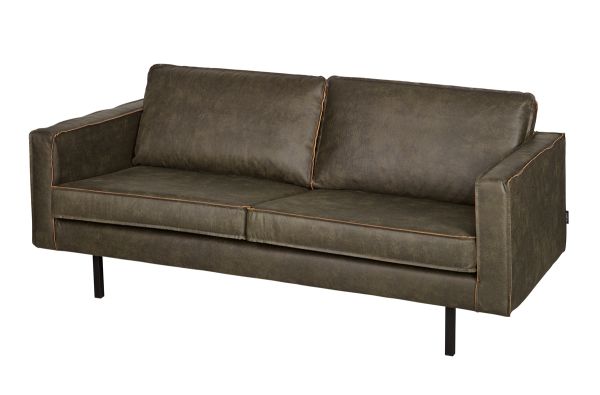 2,5 Sitzer Sofa RODEO recyceltes Leder armygrün