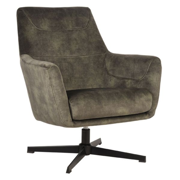 Sessel drehbar Nico Velours hunter Loungesessel