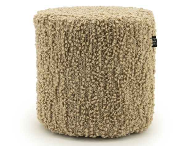 Pouf Vista Ø 40 cm Hocker Sitzhocker beige