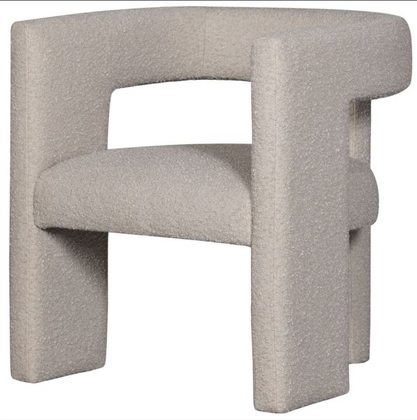 Sessel TIWA Stoff Bouclé beige