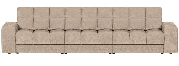 woood 3 Sitzer Sofa SECOND DATE Webstoff vintage nougat