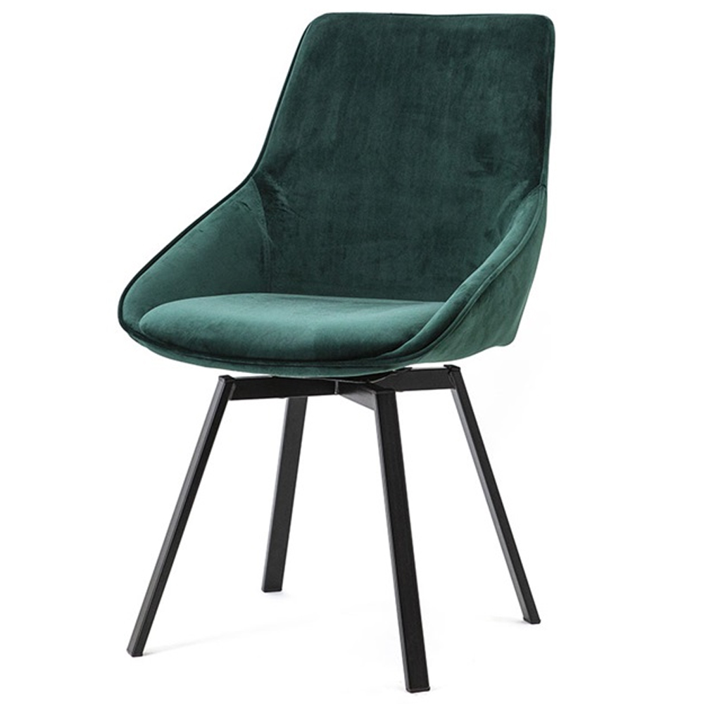 Samt drehbar Stuhl Ihr Esszimmer Online-Shop ESTO | großer Beau grün Maison Möbel BY-BOO
