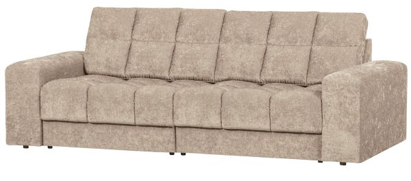 woood 2 Sitzer Sofa SECOND DATE Webstoff vintage nougat