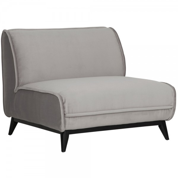 Loveseat Sessel Escape Samt Hellgrau Loungesessel Clubsessel