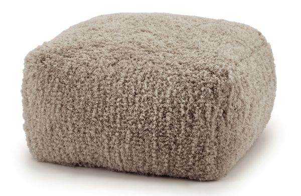 Pouf Fez 60 x 60 cm Hocker Sitzhocker taupe