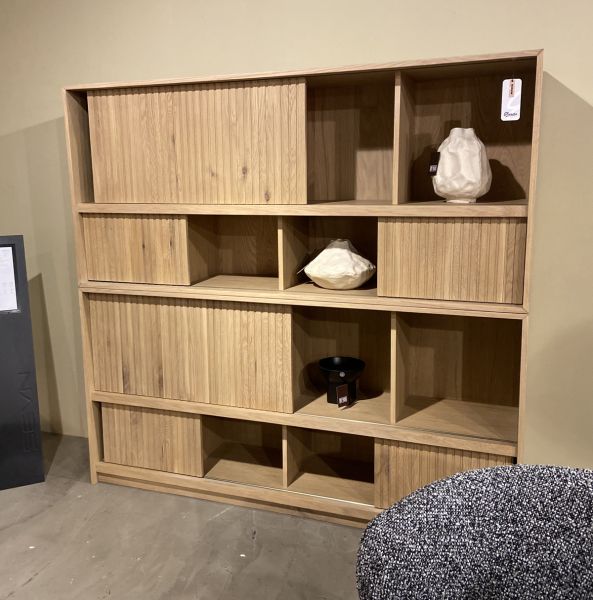 Bücherschrank MILO 180 cm Eiche natur