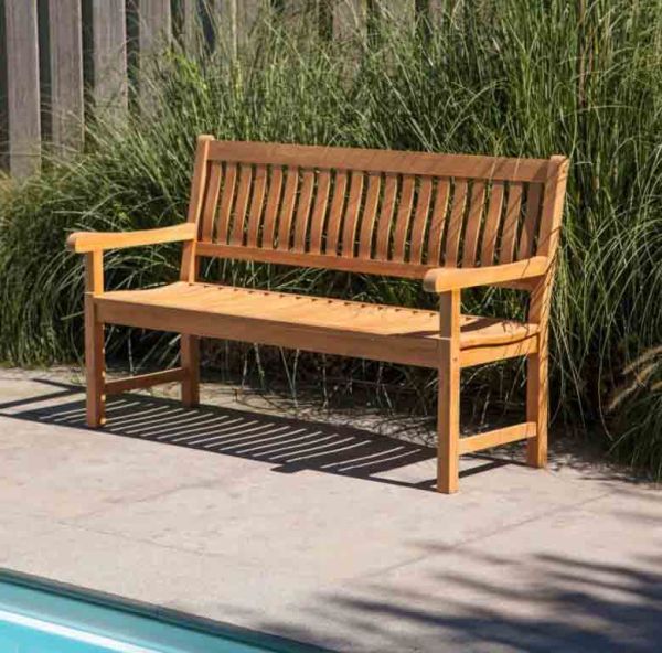 2-Sitzer Gartenbank 120 cm COMFORT Teakholz