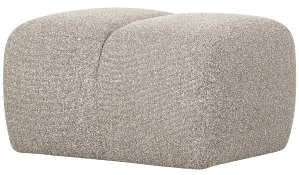 woood Pouf MOJO 80 x 60 cm Hocker Sitzhocker beige melange