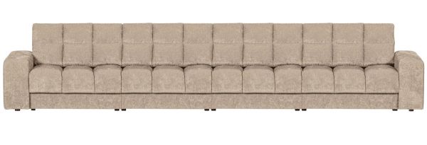 woood 4 Sitzer Sofa SECOND DATE Webstoff vintage nougat