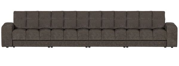 woood 4 Sitzer Sofa SECOND DATE Webstoff vintage warmgrün