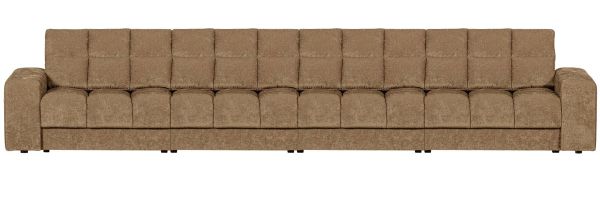 woood 4 Sitzer Sofa SECOND DATE Webstoff vintage sandfarben