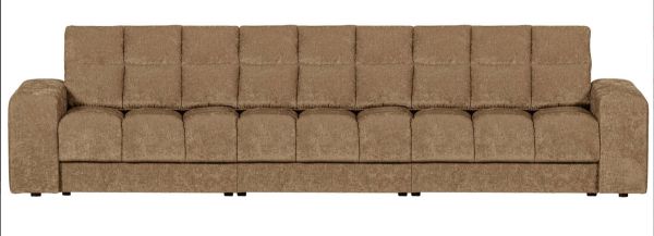 woood 3 Sitzer Sofa SECOND DATE Webstoff vintage sand