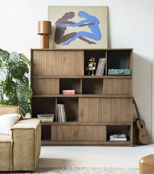 Bücherschrank MILO 180 cm Eiche braun