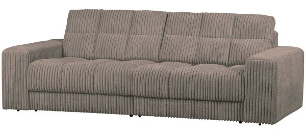 woood 2 Sitzer Sofa SECOND DATE Ribcord mud