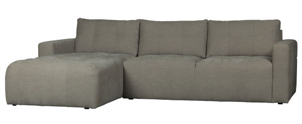 vtwonen Ecksofa Bar Webstoff warmgrau Chaiselongue links