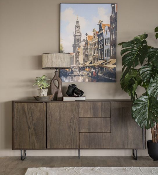 Sideboard James 180 cm Mangoholz braun