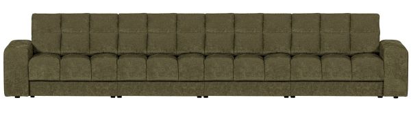 woood 4 Sitzer Sofa SECOND DATE Webstoff vintage grün