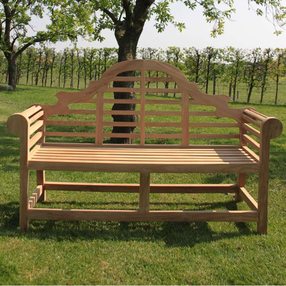 Teak Gartenbank 180 cm MARLBORO Sitzbank Bank Gartenmöbel