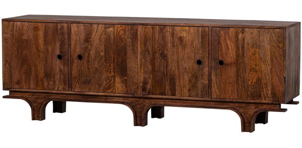 Sideboard STAES 200 cm Mangoholz walnussfarben