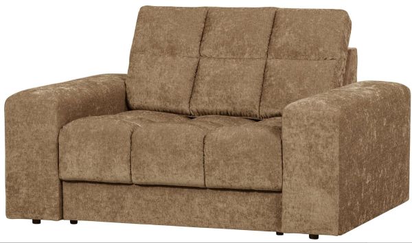 woood Loveseat Sessel SECOND DATE Webstoff vintage sand Loungesessel