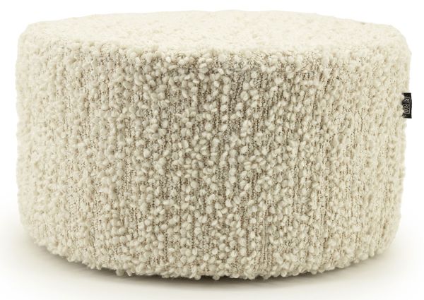 Pouf Vista Ø 60 cm Hocker Sitzhocker off white