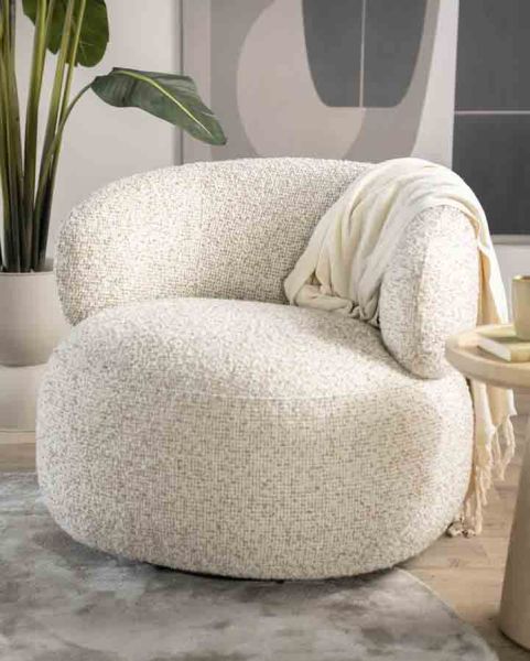 Sessel Relaxsessel Naeva beige Drehsessel