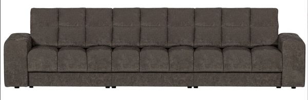 woood 3 Sitzer Sofa SECOND DATE Webstoff vintage warmgrau